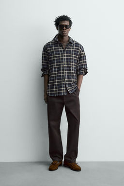 CHECK FLANNEL SHIRT - Zara фото 9