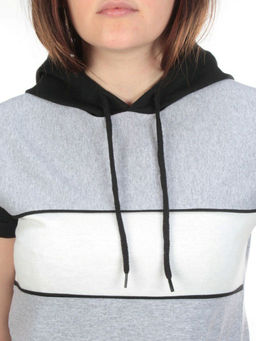 11793 GRAY Туника спортивная женская (100% хлопок) - Фабричный китай фото 7