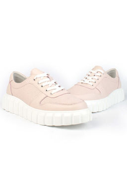 05-PDA97-2 PINK Кроссовки женские (натуральная кожа)