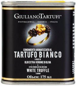 Масло оливковое Giuliano Tartufi ароматизированное белым трюфелем Extra Vergine 175 мл, жесть, ИТАЛИЯ