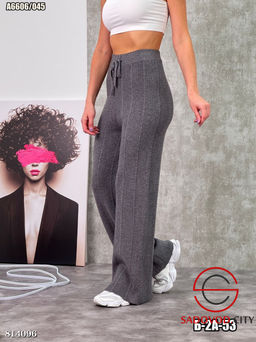 Брюки вязаные на резинке