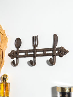 Крючки декоративные чугун "Столовые приборы" 28,5х12,5х3,8 см