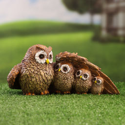 Фигурка полистоун «Семейство сов», 21×11×10 см