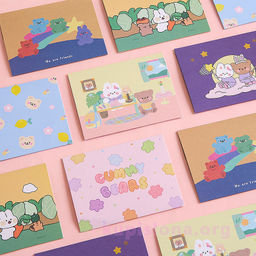 Открытка Bears and rabbit