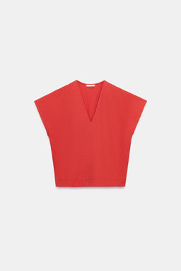 CAMISETA R?STICA ESCOTE PICO / Coral