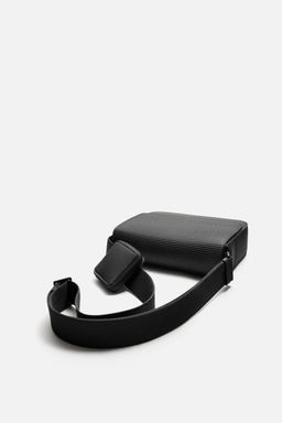 RUBBERISED TEXTURED CROSSBODY BAG - Zara фото 4