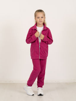 Костюм детский флисовый фуксия 762(ш) (104, 56)