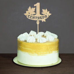 Цена за 5 шт. Топпер для торта «1 сентября», МИКС