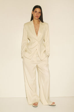Americana en mezcla de lino Easy Care Slim Fit - H&m фото 2