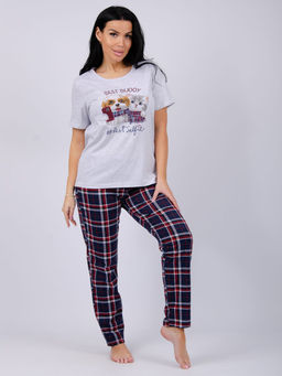 Пижама "Селфи 2" брюки, трикотаж