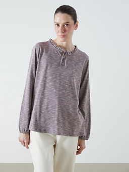 F?rf?rl? Ba?lamal? Yaka Bluz