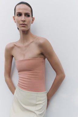 STRETCH BANDEAU BODYSUIT - Zara фото 13