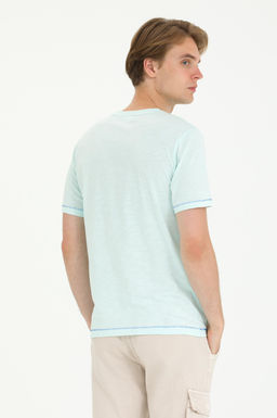 U. S. Polo Assn Мужская футболка водно-зеленого цвета - U.s. polo assn фото 19