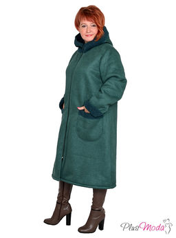 Жакет-дубленка Модель №1313 размеры 44-84 - Plusmoda фото 6