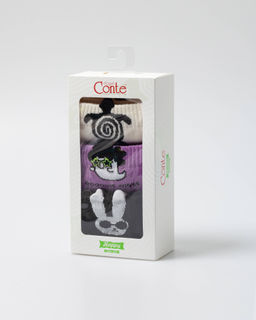 Цена за 2 пары. Носки Удлиненные CONTE Хлопковые носки (3 пары в коробке) ассорти