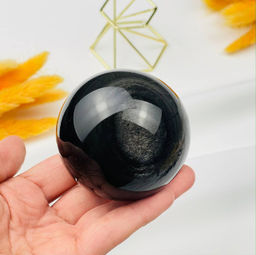 Шар из Обсидиана золотистого