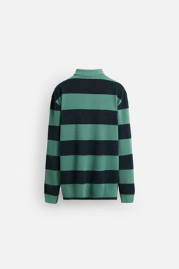 STRIPED WASHED POLO SHIRT - Zara фото 8
