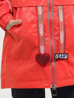 PELICAN, плащ для девочек, Красный  фото 11