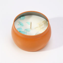 Ароматическая свеча в банке Голубые колокольчики, из соевого воска с сухоцветом, 4.5?6 см, 80 г - Богатство аромата фото 7