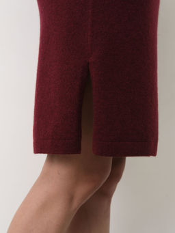 Платье из пуха яка 13116 бордовое