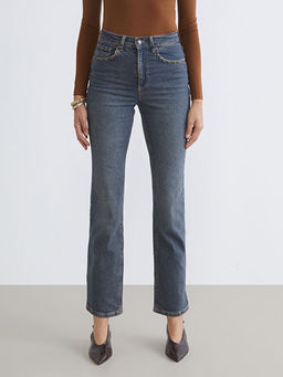 Mom Fit Kad?n Jean Pantolon