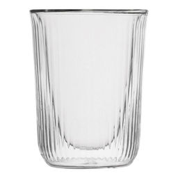 Стакан стеклянный для чая Walmer Riffle с двойными стенками, 0.25 л, цвет прозрачный  фото 2