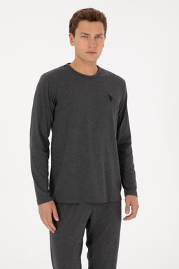 Erkek Antrasit Melanj Pijama Tak_m_ - U.s. polo assn фото 3
