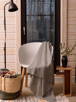 Флисовый плед 130x160 см с принтом PF130, двусторонний: Для дома, дивана, пикника, машины, путешествий - Bio-Line