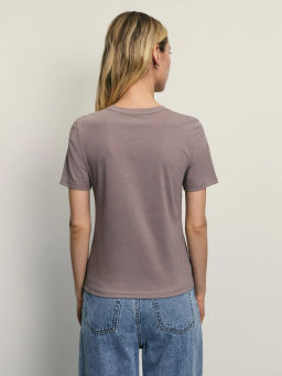 Базовая футболка из эластичного хлопка / Zarina  фото 5