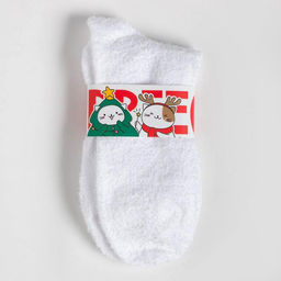 Набор подарочный новогодний «Этель»: плед, носки, 2 игрушки, открытка