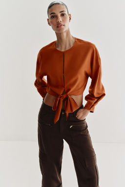 CUERPO CORTO LAZO / Teja - Zara фото 3