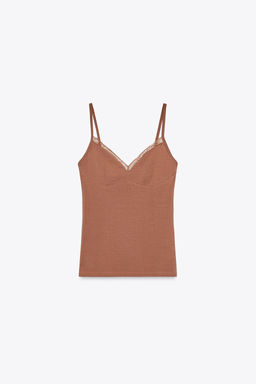LYOCELL LACE TOP - Zara фото 5