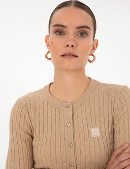 Bej Melanj Ex. Slim Fit Triko H_rka