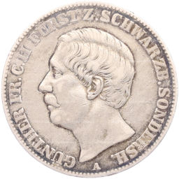 1 талер 1859 года A Шварцбург-Зондерсгаузен