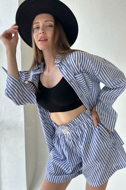 Костюм SET003/16/Белый, голубой - M&G all natural фото 4