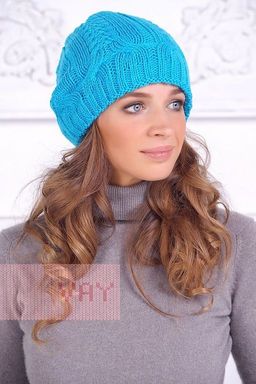Шапка женская 8311. 1065 яр.голубой Шапка женская 8311. 1065 яр.голубой