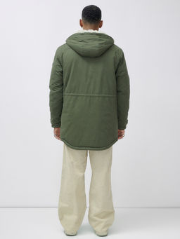 Парка мужская зимняя удлиненная с мехом цвета хаки 2606Kh - Mtforce фото 6