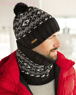 MM 446 F 446 Комплект мужской флис (шапка+снуд)