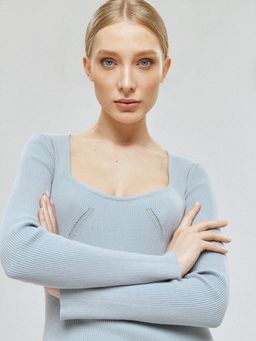 KDM 210727 - grey blue Платье Женское - Conso фото 5