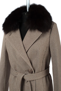 Мех натуральный (песец) Пальто утепленное Термофинн 100 г - El podio фото 10