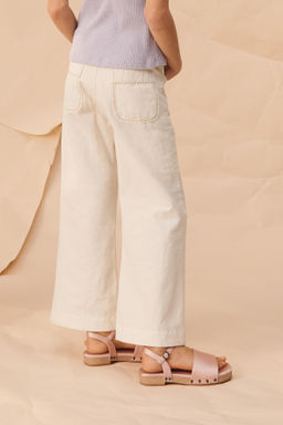 PANTAL?N FLARE PESPUNTES LIMITED EDITION / Crudo claro - Zara фото 5