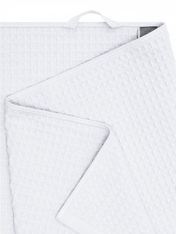 Полотенце для тела 90x150 белый вафельное полотно