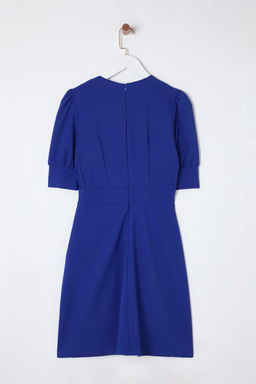 TRENDYOLMILLA Ekru Kruvaze Yaka Skater/Belden Ac?lan Mini Dokuma Elbise TWOSS20EL1639  фото 8