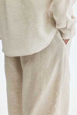 Pantal?n de lino Loose Fit - H&m фото 7