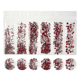 Nail Art Набор страз для ногтей, красный  фото 4