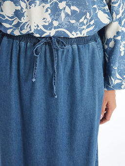 Beli Lastikli Kad?n Jean Etek