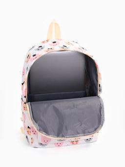 Набор: рюкзак школьный и пенал, с карманами, с принтом, размер 29?12?41 см, розовый