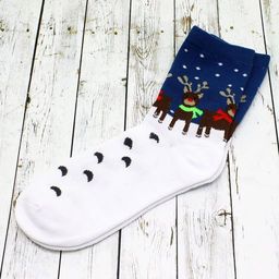 Носки НГ р.35-40 Новогоднее настроение Олени на снегу - Krumpy фото 3