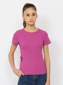 CRB wear/CSJG 63782-44-400 Футболка для девочки,фиолетовый/Ex.Cherubino