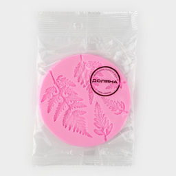 Молд для заливки Доляна Листопад, силикон, d=9,2см, розовый фото 6